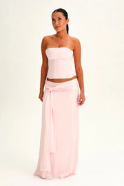 Riviera Lace-Up Maxi Set