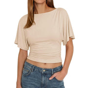 The Effortless Tie-Back Polka Top